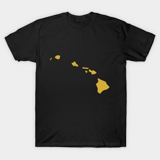 map of hawaii state T-Shirt by Wordandart